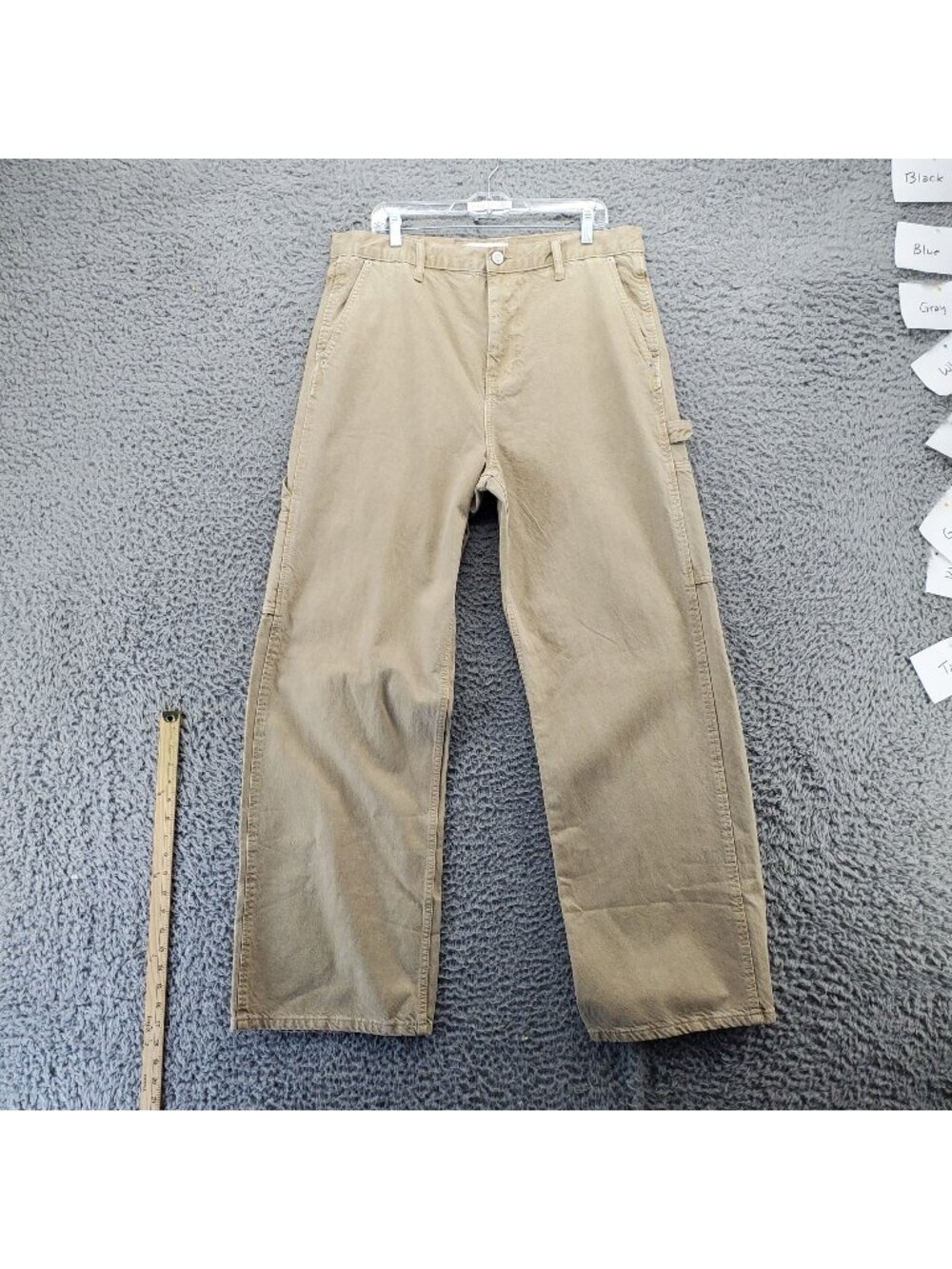 PacSun Pants Mens 34x32 Tan Extreme Baggy Mid Rise Oversized Leg *NWT*